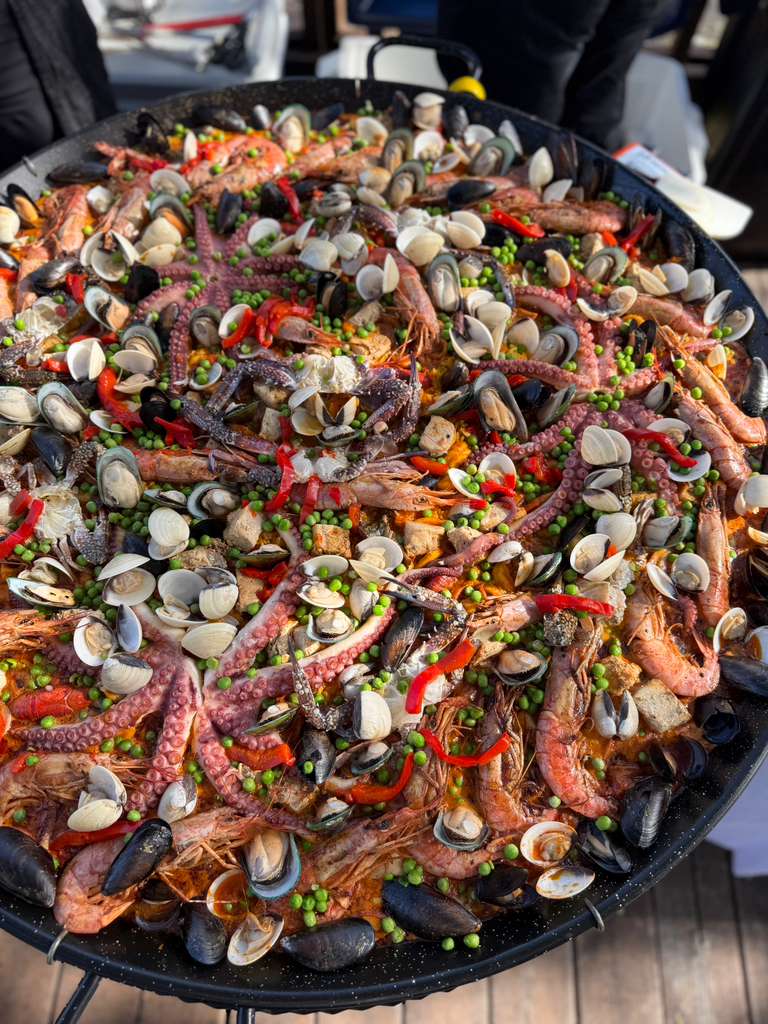 Live Paella Pans — La Peregrina Miami catering
