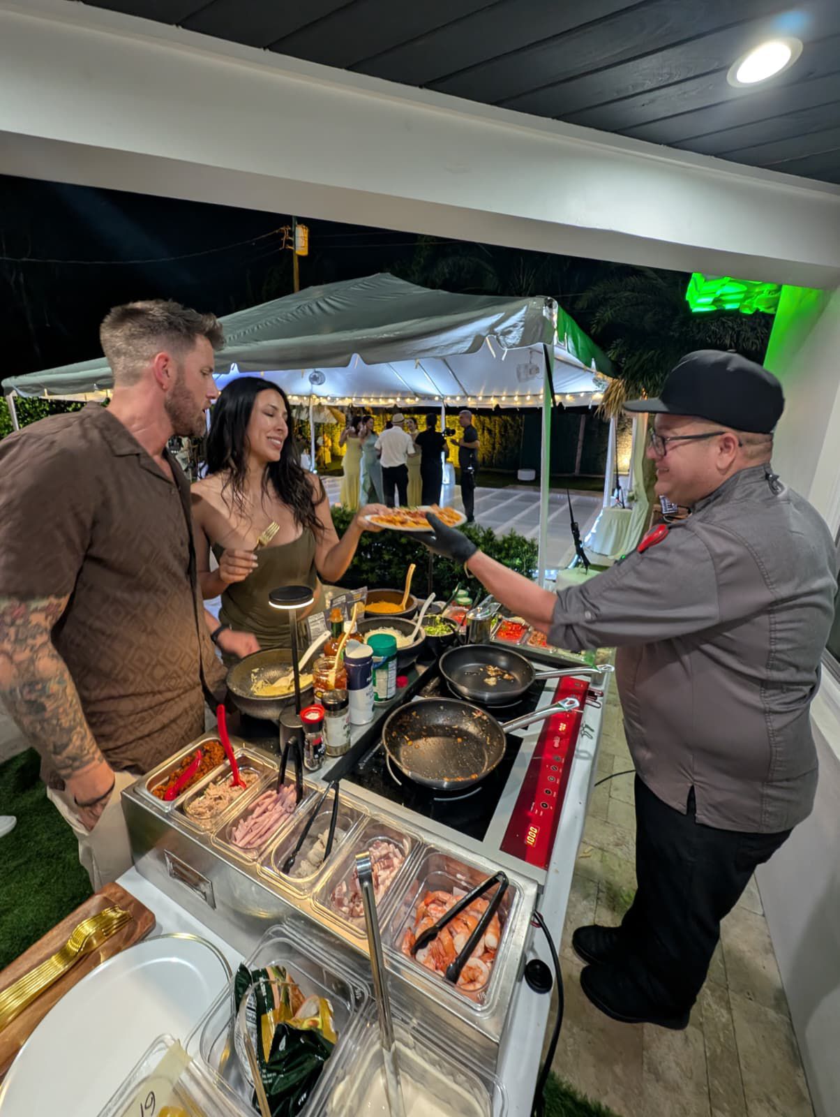 Live Pasta Station — La Peregrina Miami catering