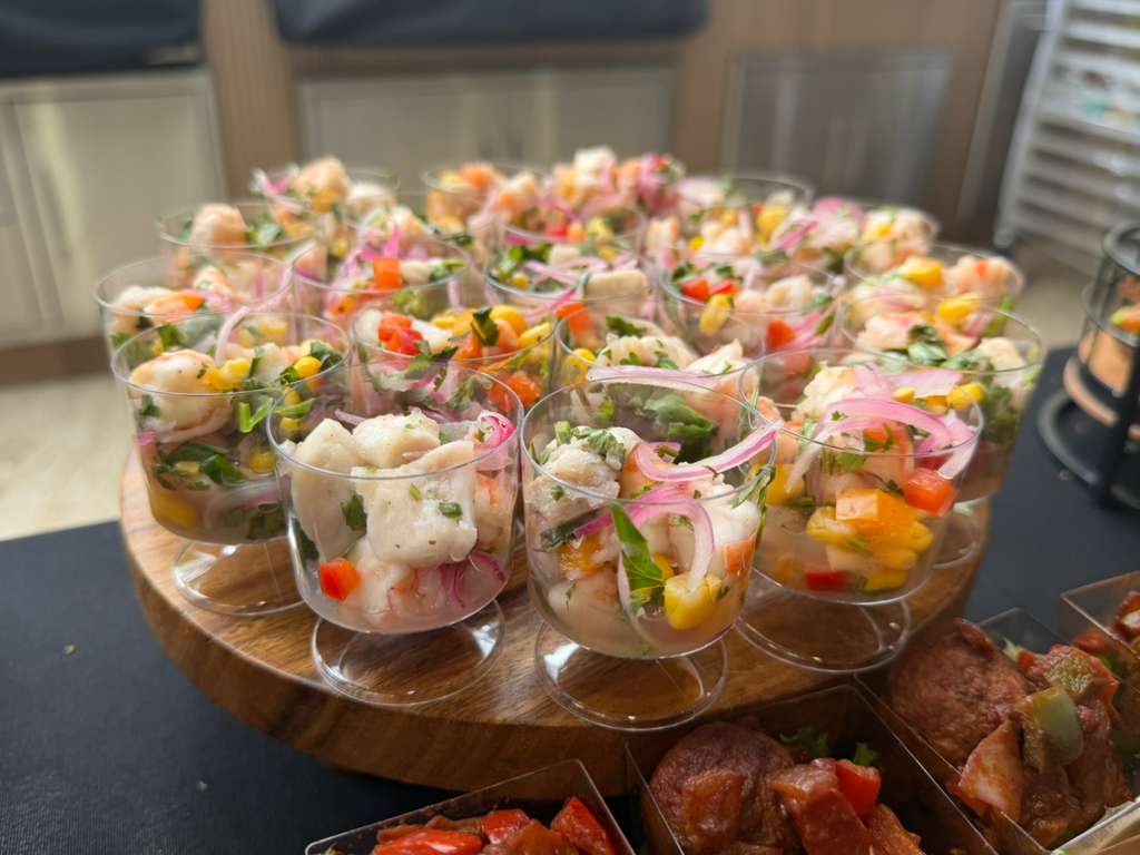 Ceviche & canap&eacute;s — La Peregrina Miami catering