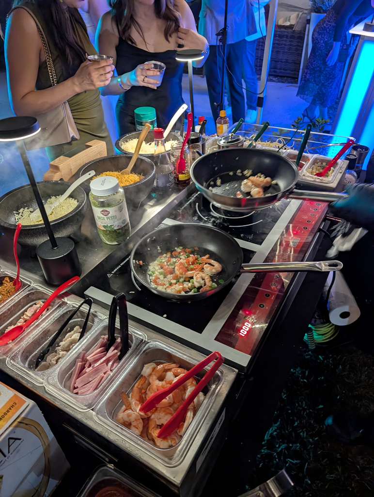 Live Pasta Station — La Peregrina Miami catering