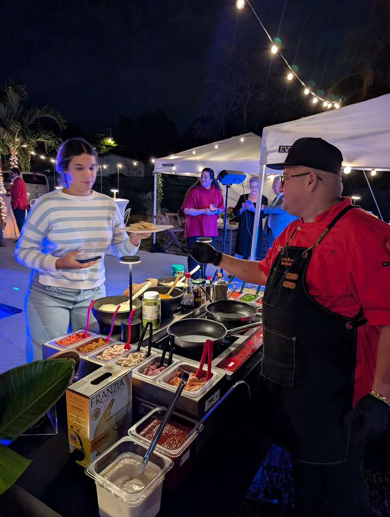 Live Pasta Station — La Peregrina Miami catering