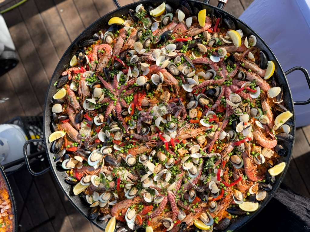 Live Paella Pans — La Peregrina Miami catering