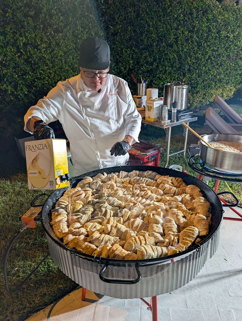 Live Paella Pans — La Peregrina Miami catering