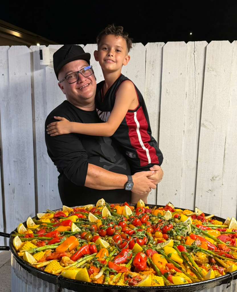 Live Paella Pans — La Peregrina Miami catering