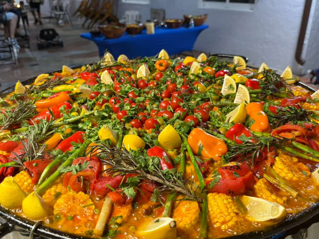 Live Paella Pans — La Peregrina Miami catering