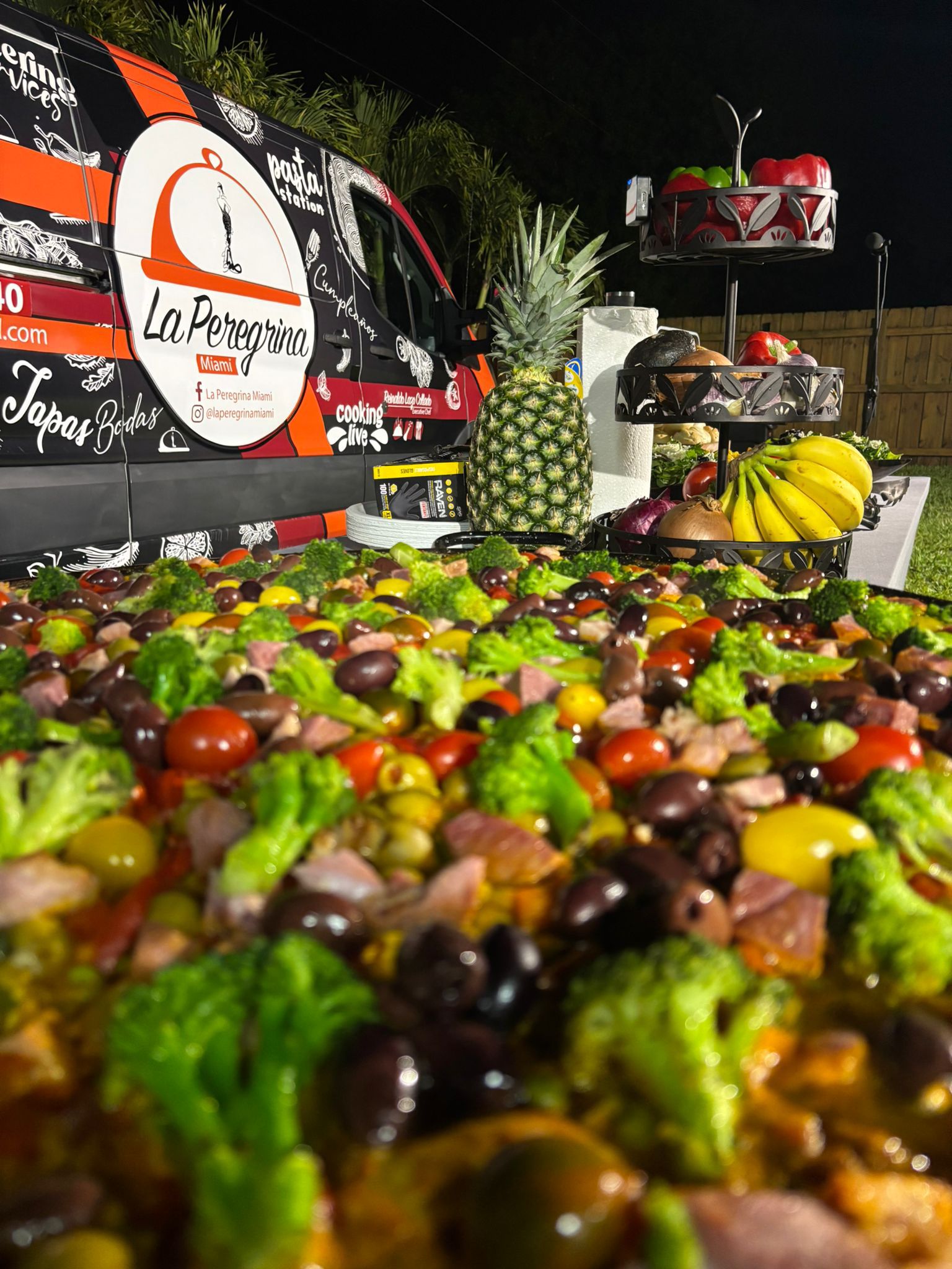 Signature spreads — La Peregrina Miami catering